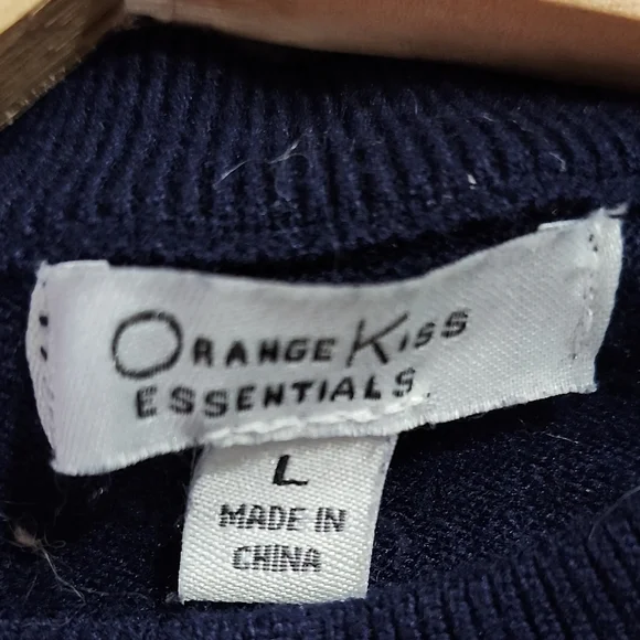 Womens Navy Sweater with Bear Design - Picture 2 of 10